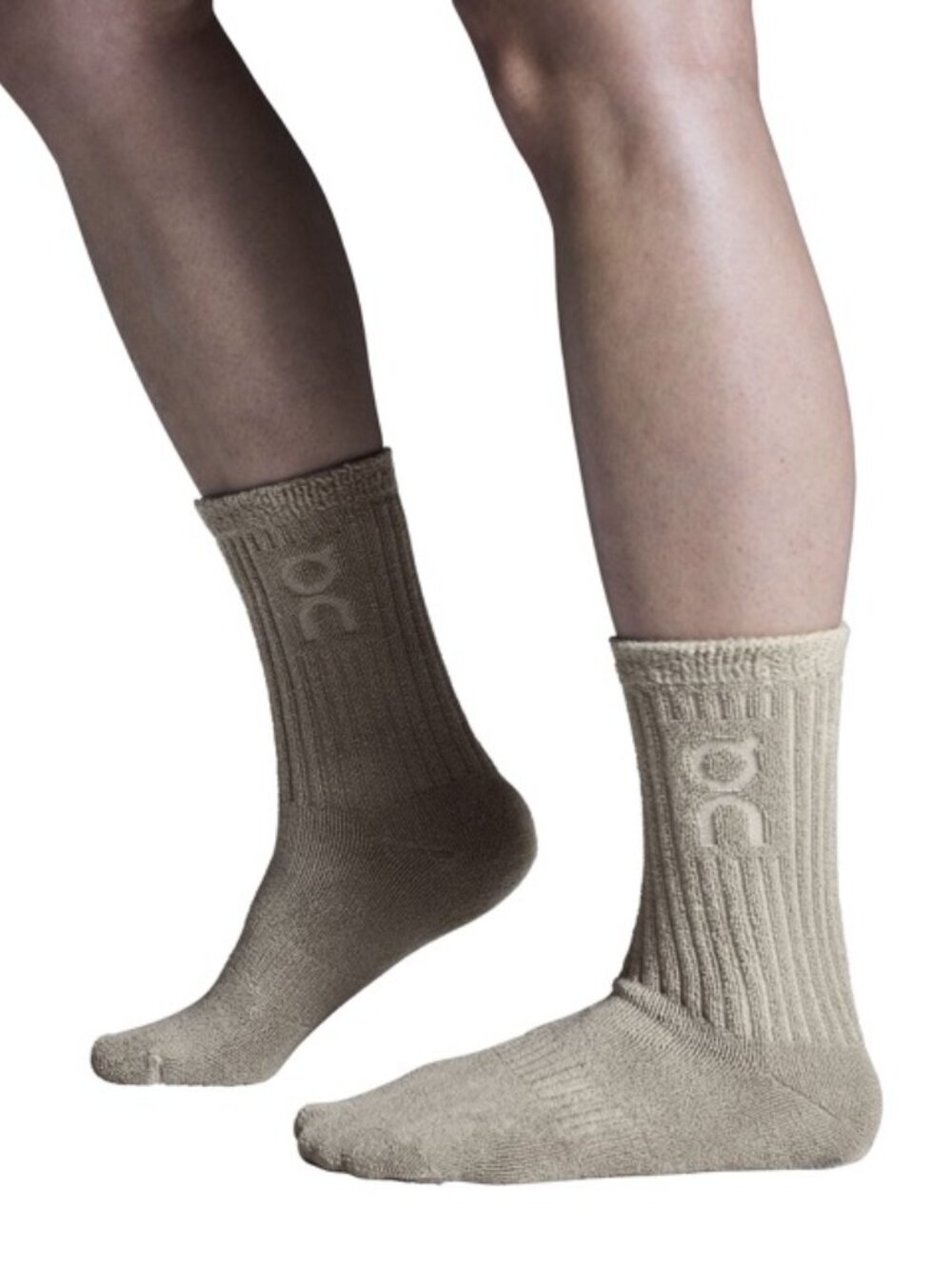 ON CLOUD UNISEX TERRY SOCKS COLOR HIGH DESERT GREEN US SIZE SMALL (S)